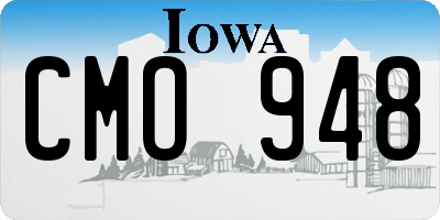 IA license plate CMO948
