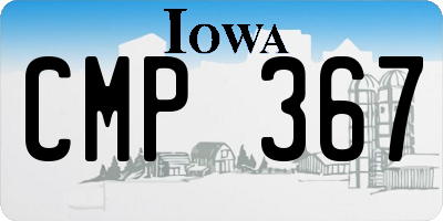 IA license plate CMP367