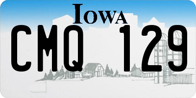 IA license plate CMQ129