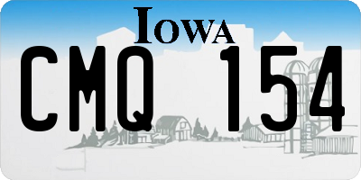 IA license plate CMQ154