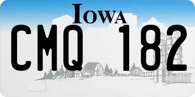 IA license plate CMQ182