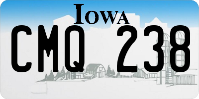 IA license plate CMQ238