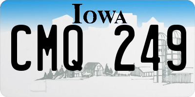 IA license plate CMQ249