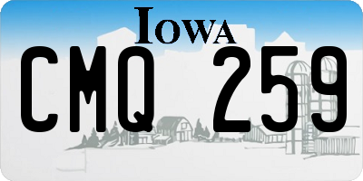 IA license plate CMQ259