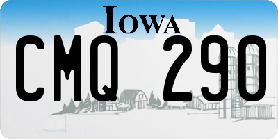 IA license plate CMQ290
