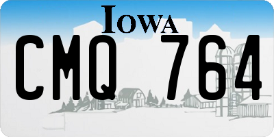 IA license plate CMQ764