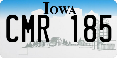 IA license plate CMR185