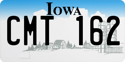 IA license plate CMT162