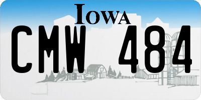 IA license plate CMW484
