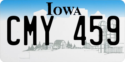 IA license plate CMY459