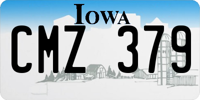 IA license plate CMZ379