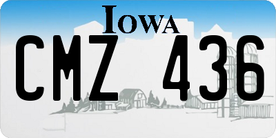 IA license plate CMZ436