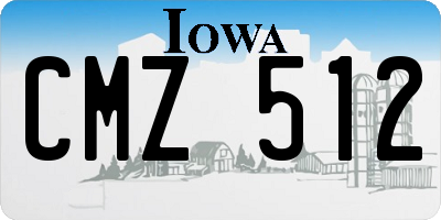 IA license plate CMZ512