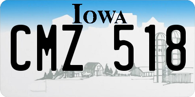 IA license plate CMZ518