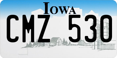 IA license plate CMZ530