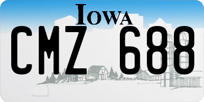 IA license plate CMZ688