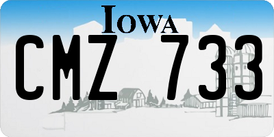 IA license plate CMZ733