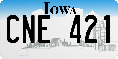 IA license plate CNE421