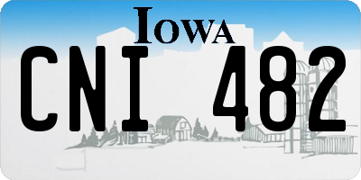 IA license plate CNI482