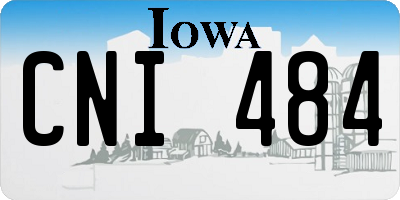 IA license plate CNI484