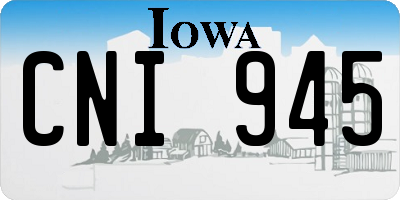 IA license plate CNI945