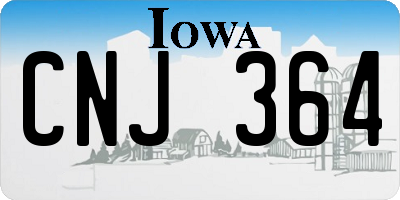 IA license plate CNJ364
