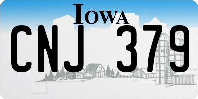 IA license plate CNJ379