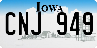 IA license plate CNJ949