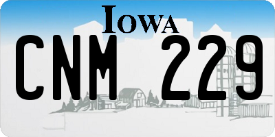 IA license plate CNM229
