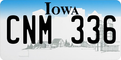 IA license plate CNM336