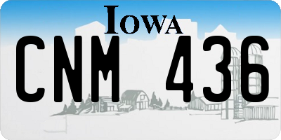 IA license plate CNM436