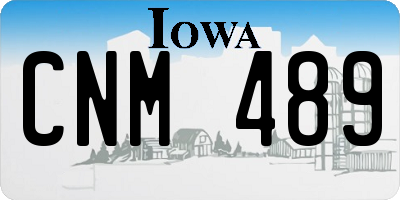 IA license plate CNM489