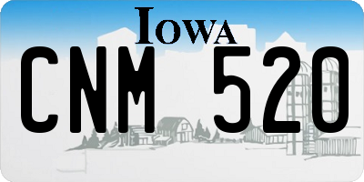 IA license plate CNM520