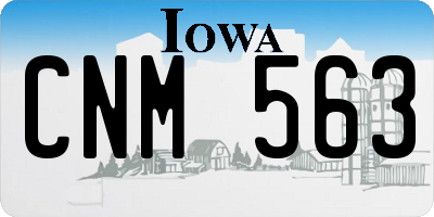 IA license plate CNM563