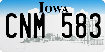 IA license plate CNM583