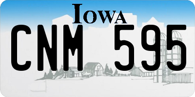 IA license plate CNM595