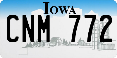 IA license plate CNM772