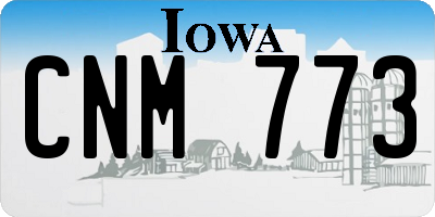 IA license plate CNM773