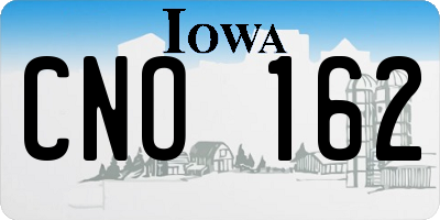 IA license plate CNO162