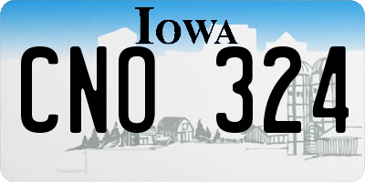 IA license plate CNO324