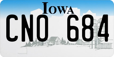 IA license plate CNO684