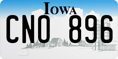 IA license plate CNO896