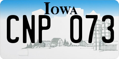 IA license plate CNP073