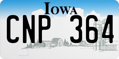 IA license plate CNP364