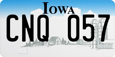 IA license plate CNQ057