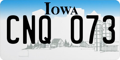 IA license plate CNQ073