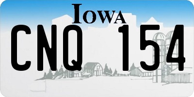 IA license plate CNQ154