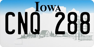 IA license plate CNQ288