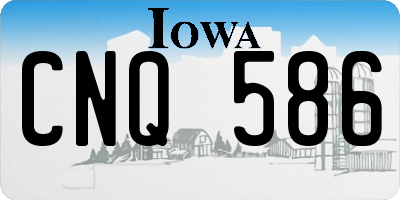 IA license plate CNQ586