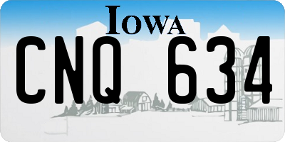 IA license plate CNQ634